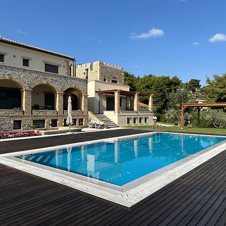 Villa Kalamos / Sea View And Pool Nearby Athens Bagian luar foto