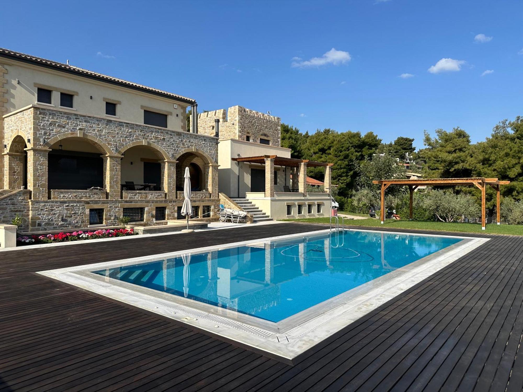 Villa Kalamos / Sea View And Pool Nearby Athens Bagian luar foto
