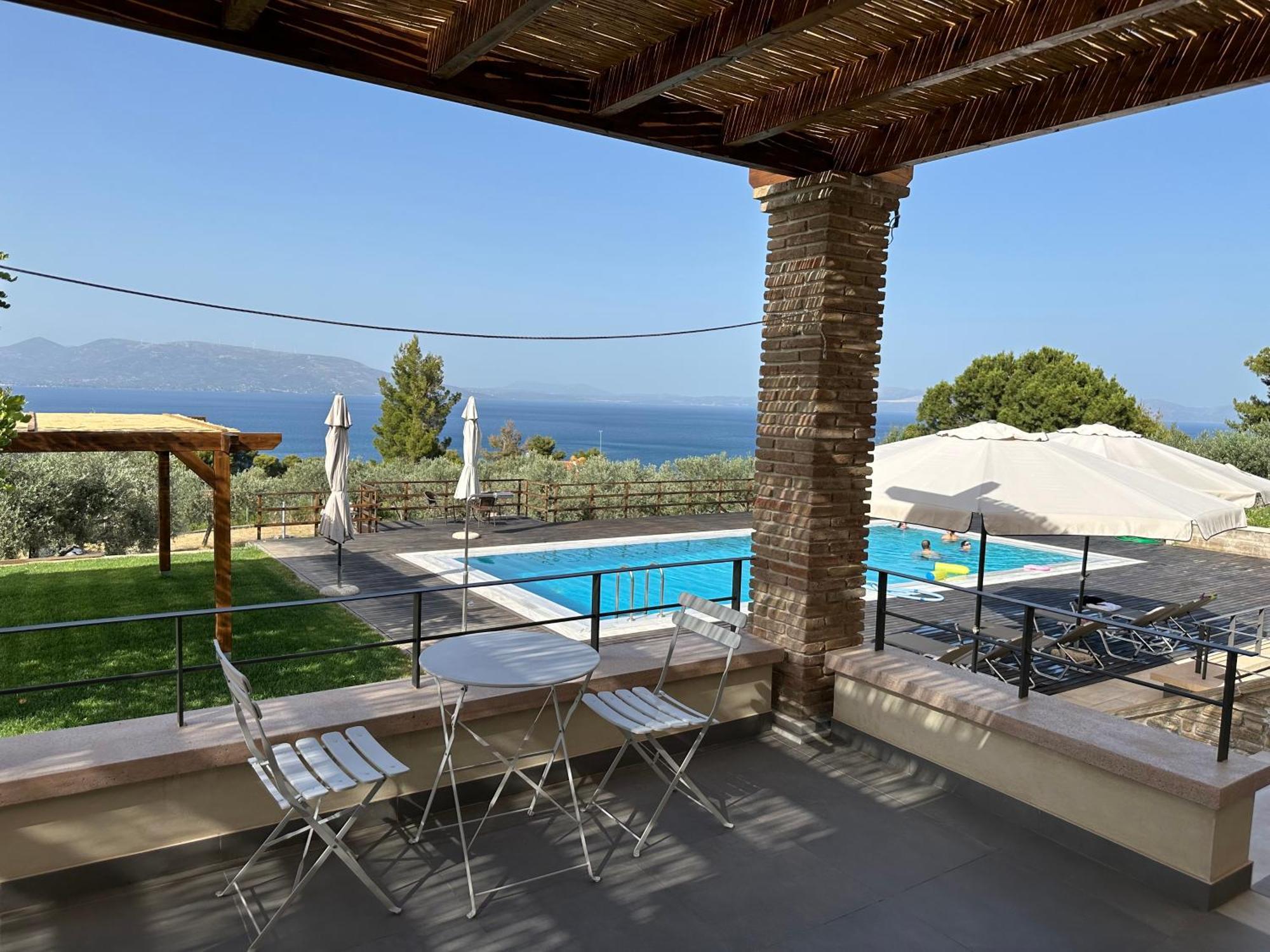 Villa Kalamos / Sea View And Pool Nearby Athens Bagian luar foto